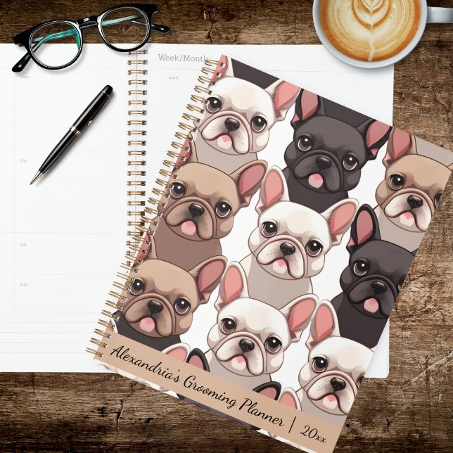 Agenda Cute French Bulldog Planner (Criador carregado)
