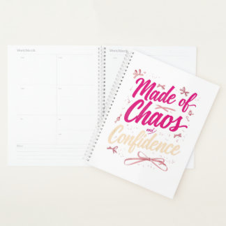Agenda Cute Girly Made Of Chaos And Confidence