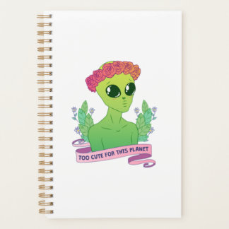 Agenda Cute Green Alien