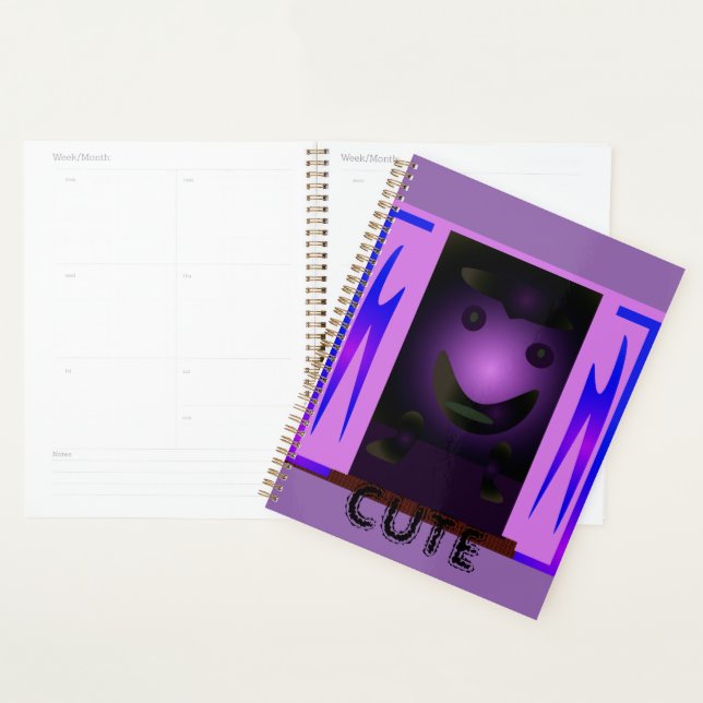 AGENDA CUTE_LOGO_PINK_BLACK PLANNER (Exibição)