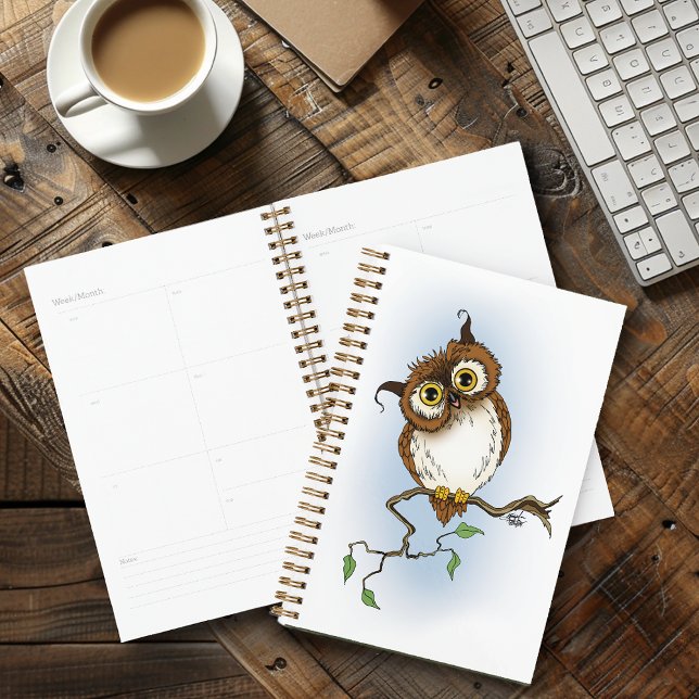 Agenda Cute Owl Brown Hoot (Criador carregado)