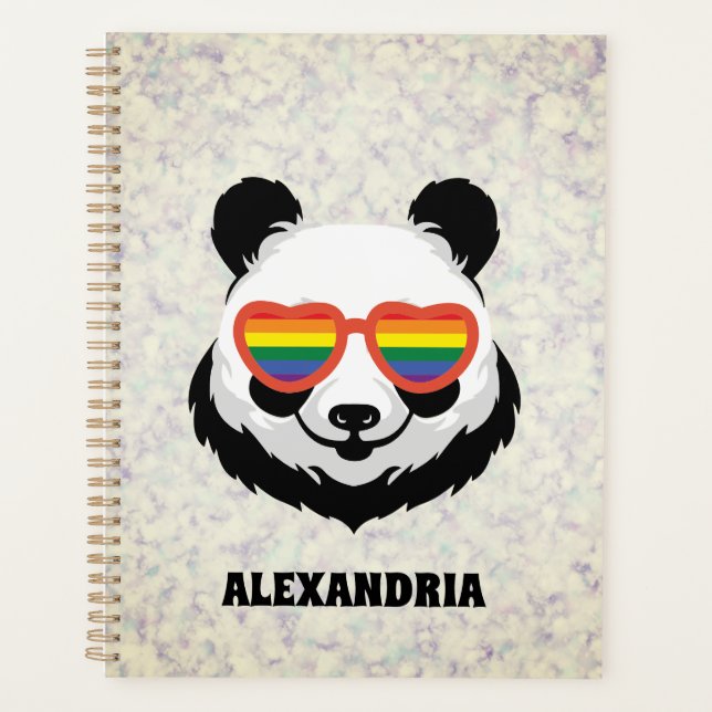 Agenda Cute Panda Bear | Rainbow | LGBTQ (Frente)
