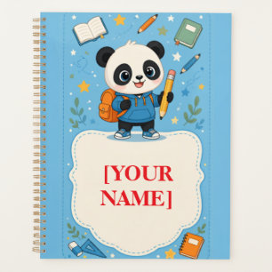 Agenda Cute Panda Nota de Volta às Aulas