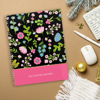 Agenda Cute Pink Stylish Floral Girly 2026