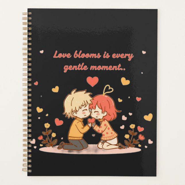 Agenda Cute Romantic Anime Couple - Love Moment (Frente)