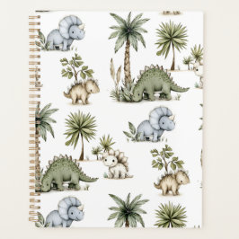 Agenda Cute Watercolor Baby Dinosaurs