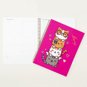 Agenda Cuteness empilhada: Torre Gatinho Adorável de Aleg