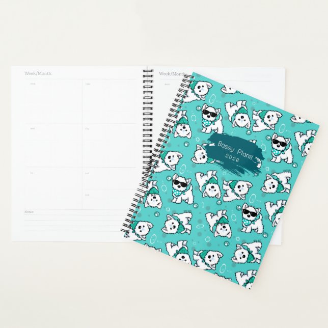 Agenda Cutieface Westies KiniArt (Exibição)