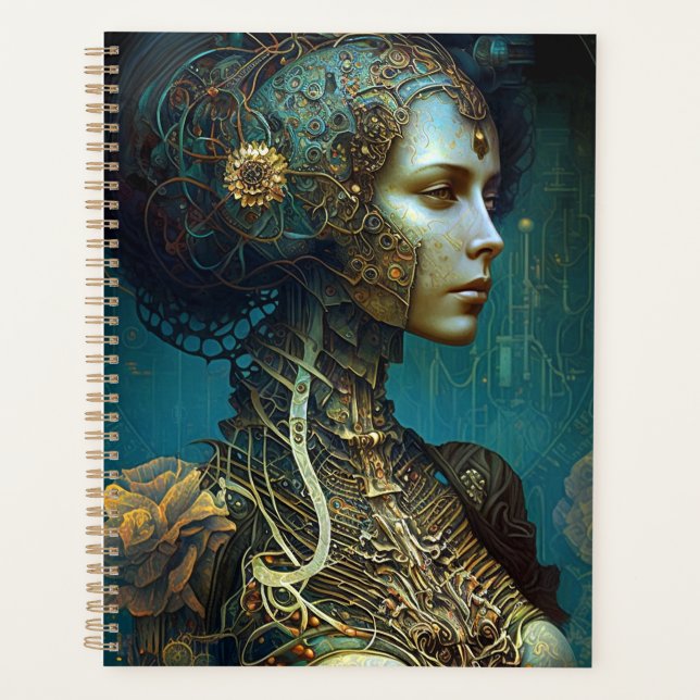 Agenda Cyborg Fantasy Sci-Fi Art (Frente)
