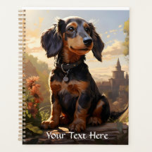 Dachshund Em Um Log Personalizado