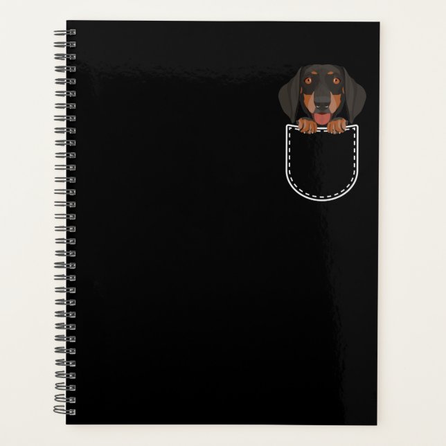 Agenda Dachshund No Bolso De Mama (Frente)