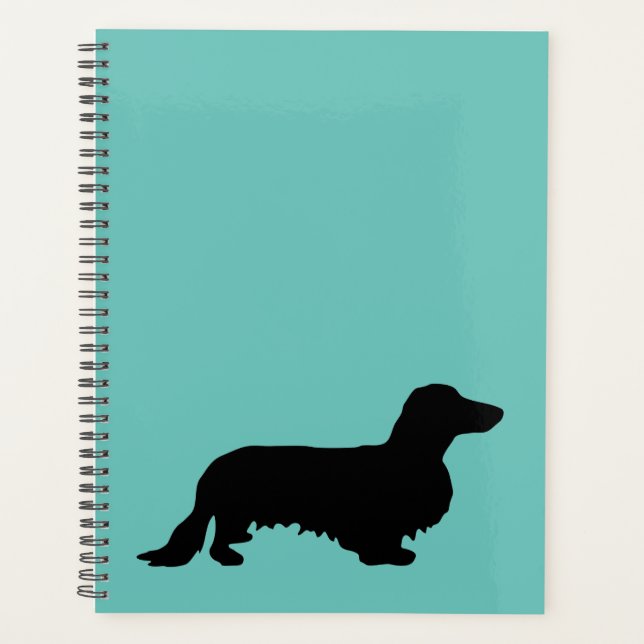 Agenda Dachshund Pelo Longo - Silhueta 1 (Frente)