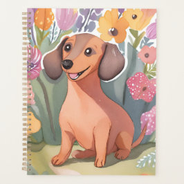 Agenda Dachshund Puppy | Watercolor Dog Pet