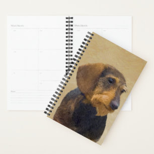 Agenda Dachshund (Wirehaired) Pintura Original para Cacho
