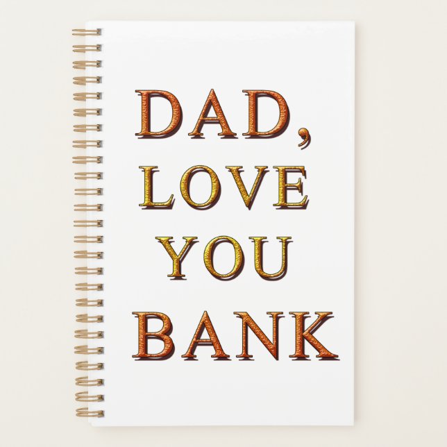 AGENDA DAD, LOVE YOU BANK 2 (Frente)