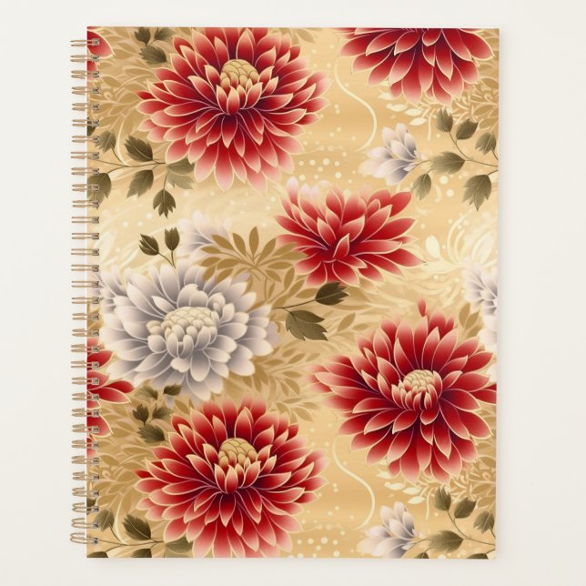 Agenda Dahlia Chiyogami Planner (Frente)