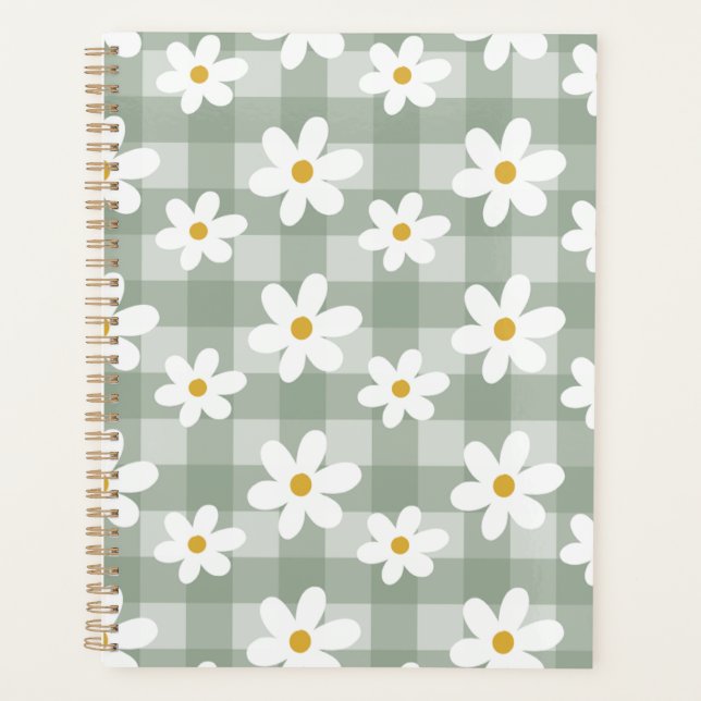Agenda Daisy Days Planner - Gingham Verde (Frente)