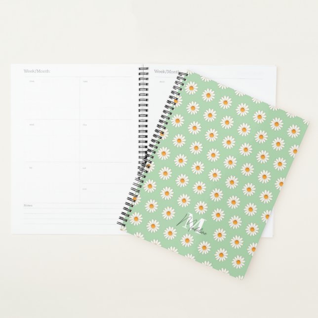 Agenda Daisy Floral Planner - Fofo e Na moda (Exibição)