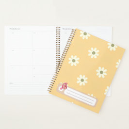 Agenda Daisy Smile Floral adolescente feminina