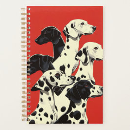 Agenda Dalmatianos em Formação Impressão | Bold Dog Art