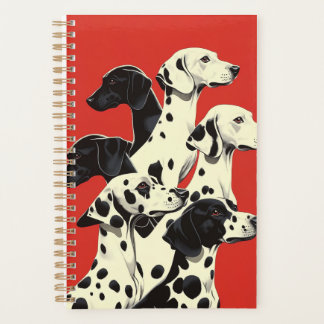 Agenda Dalmatianos em Formação Impressão | Bold Dog Art