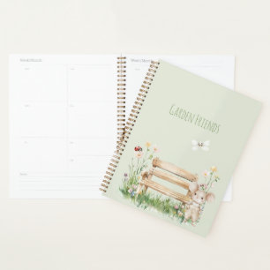 Agenda Dama do Jardim Libélula do Besouro Banco Jardim