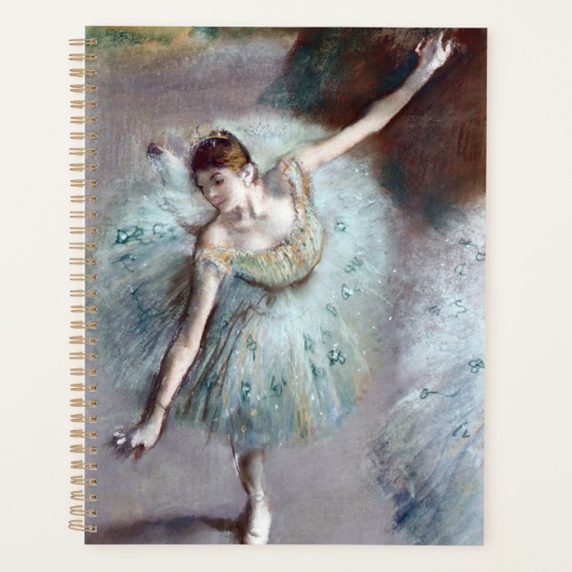 Agenda Dançarina em Verde por Edgar Degas (Frente)