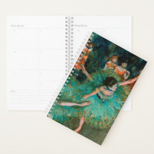 Agenda Dançarinos em Verde por Edgar Degas Planner
