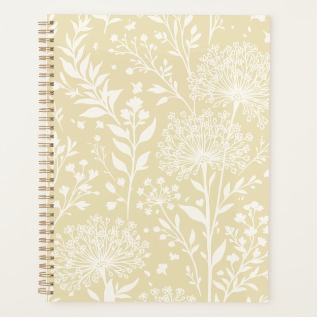 Agenda Dandelion Doce Neutro - Trigo Dourado (Frente)