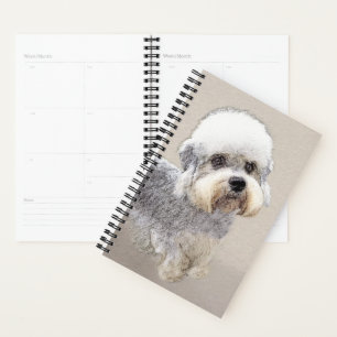 Agenda Dandie Dinmont Terrier pintando pintura original d