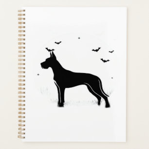 Agenda Dane Dogue Halloween Lua Silhueta Clássico 