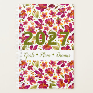 Agenda Daphne Aquarela Floral 2027 Personalizável