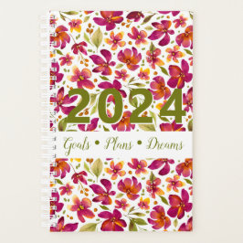 Agenda Daphne Watercolor Floral 2024 Personalizável
