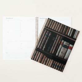 Agenda Dark Academia - prateleira estética