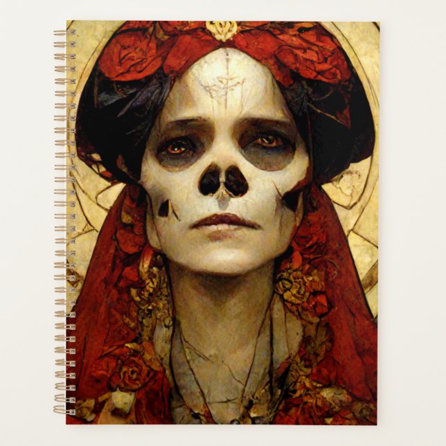 Agenda Dark Fantasy Gothic Skull Mulher 3 (Frente)