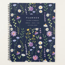 Dark Floral Botanical Garden Planner