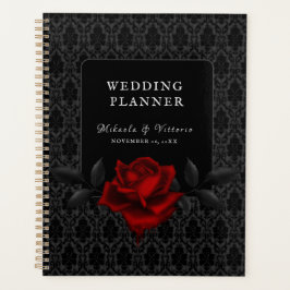 Agenda Dark Gothic Rose Wedding