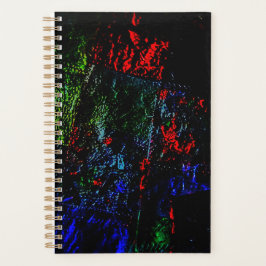 Agenda Dark planner vibrant texture abstract recycled