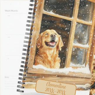 Agenda de Compromissos Sem Data do Cão Retriever D