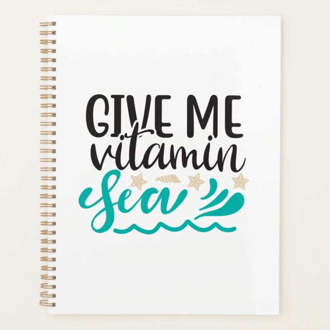 Agenda Dê-me Mar de Vitamina (Frente)