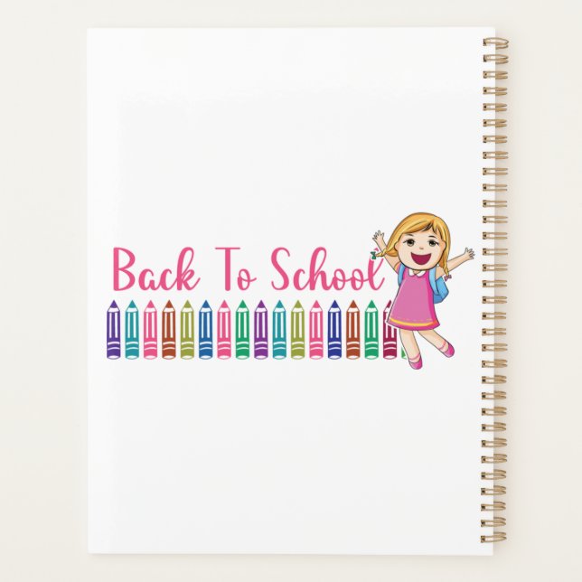 Agenda de volta à escola (Verso)