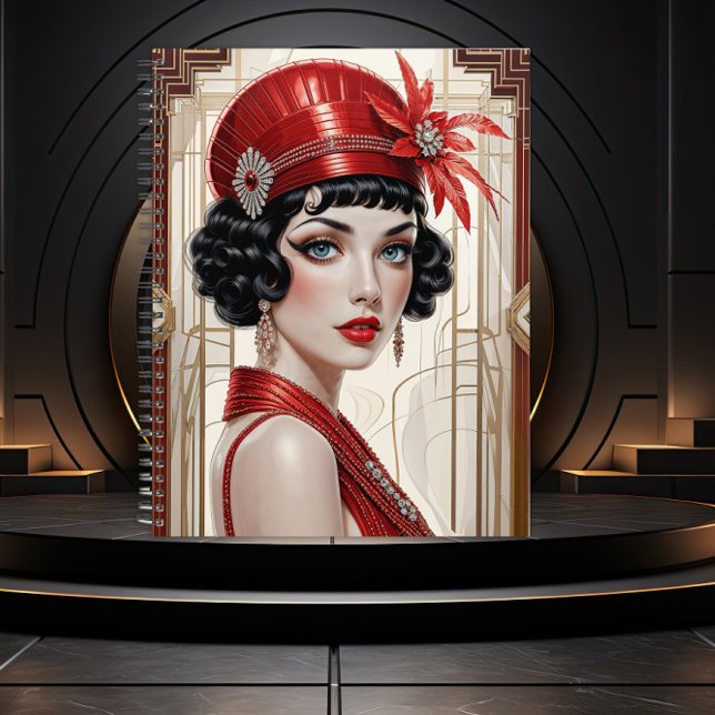 Agenda Deco Dreams Garota Flapper (Criador carregado)