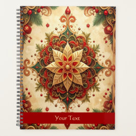 Agenda Decoração de Feriado Vermelho Verde