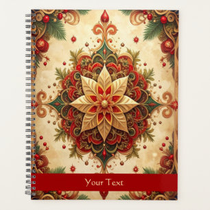 Agenda Decoração de Feriado Vermelho Verde