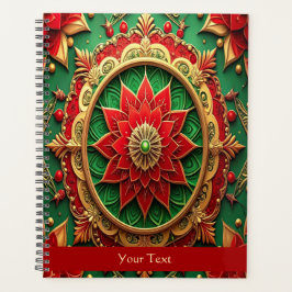 Agenda Decoração de Férias Vermelho Verde