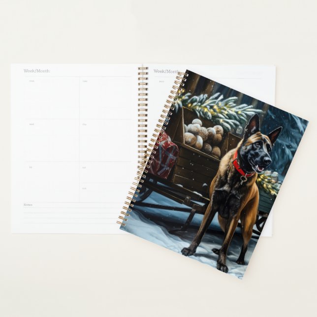 Agenda Decoração de Natal belga Malinoi Snowy Sleigh (Exibição)