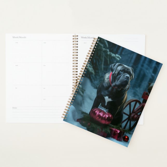 Agenda Decoração de Natal Cane Corso Snowy Sleigh (Exibição)