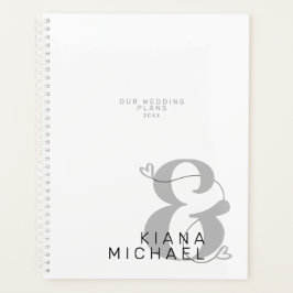 Agenda Decorative Modern Wedding ID887