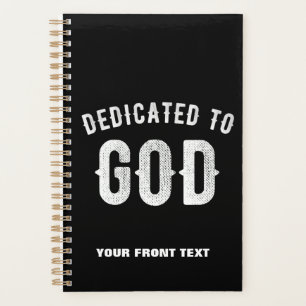 AGENDA DEDICADO A DEUS TEXTO BRANCO LEGAL PERSONALIZÁVEL