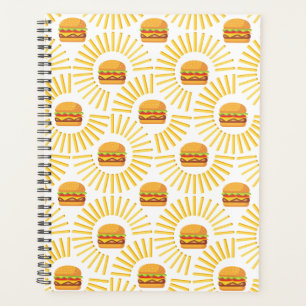 Agenda Delicioso hamburguer com batatas fritas